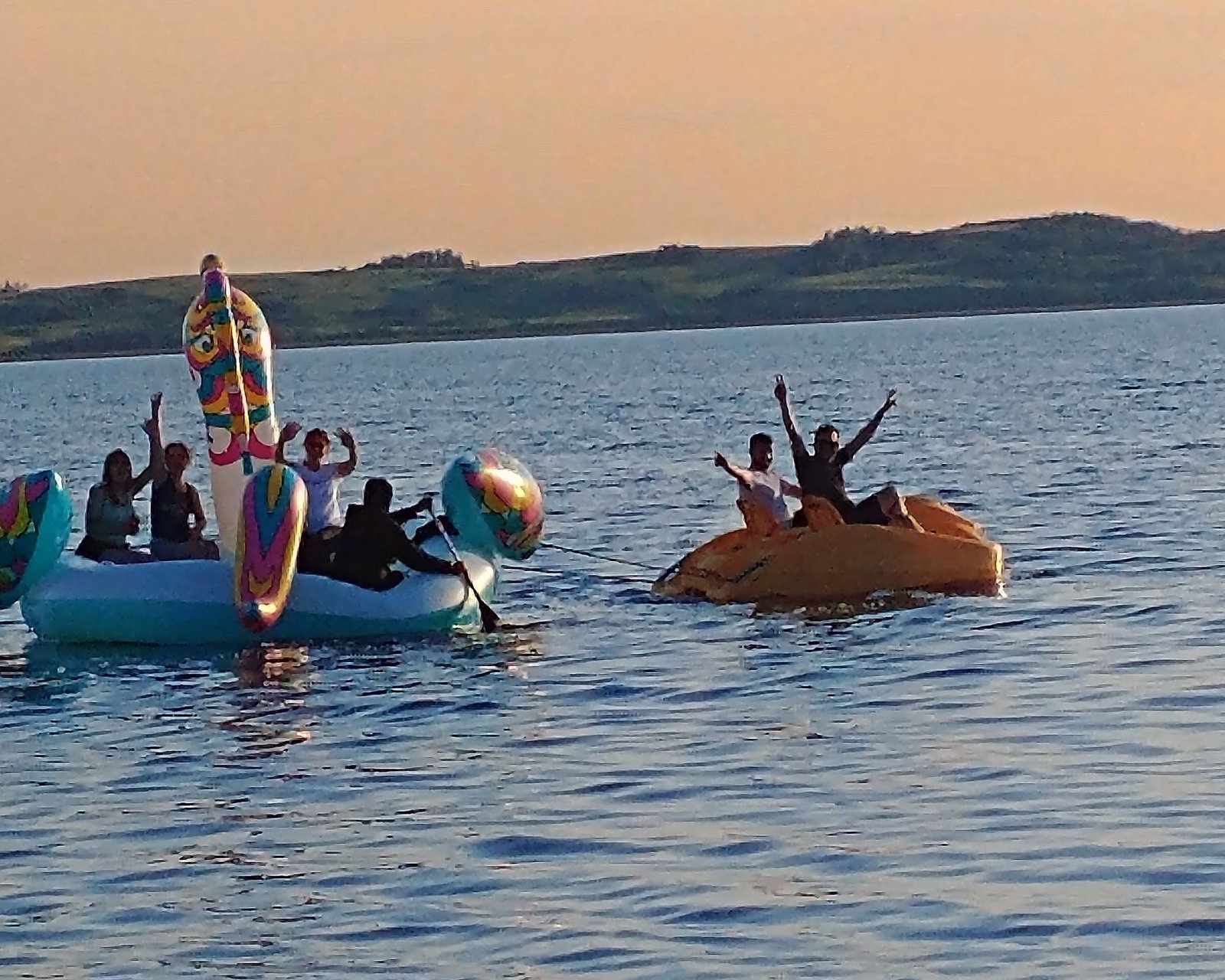 Pedal boat rentals for families at the lake